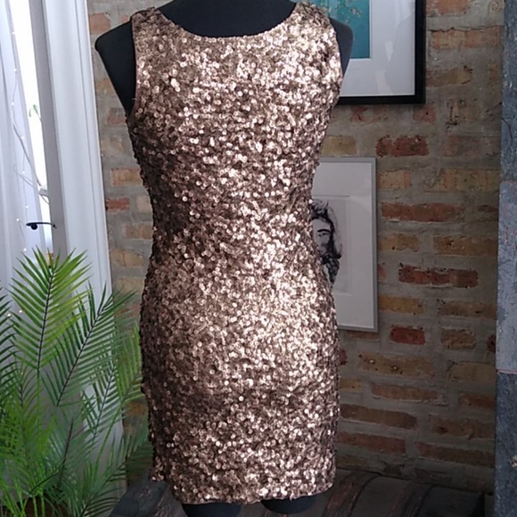 Amber Blue Sequin Dress - Picture 2 of 7